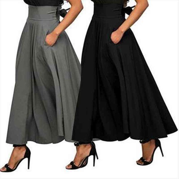 elegant fashion high waist women skirt flared pleated long gypsy maxi pockets 4 sizes womens, Black
elegant fashion high waist women skirt flared pleated long gypsy maxi pockets 4 sizes womens, Black