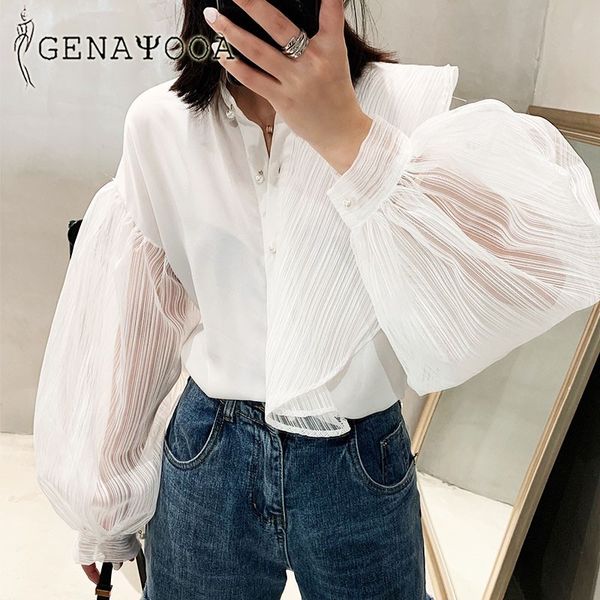 genayooa chic womens and blouses autumn korean blouse women long sleeve vintage ladies white shirt blusa feminina 210417
genayooa chic womens and blouses autumn korean blouse women long sleeve vintage ladies white shirt blusa feminina 210417