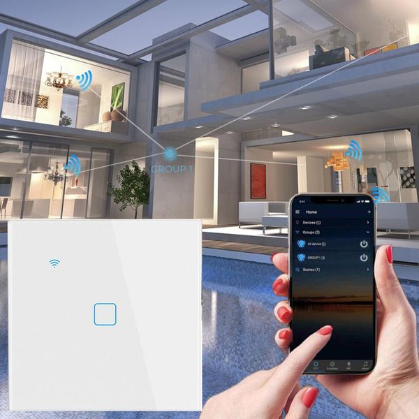 smart home control tuya wifi touch glass wall switch light no neutral wire eu 1/2/3/4 gang 100-240v life app timer google alexa
smart home control tuya wifi touch glass wall switch light no neutral wire eu 1/2/3/4 gang 100-240v life app timer google alexa