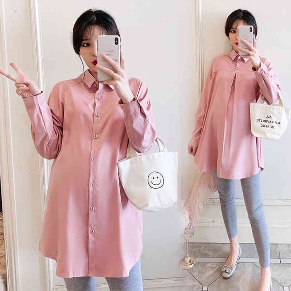 shirts 6080# spring korean fashion maternity blouse chic ins long sleeve a line loose pink shirt for pregnant women pregnancy, White
shirts 6080# spring korean fashion maternity blouse chic ins long sleeve a line loose pink shirt for pregnant women pregnancy, White