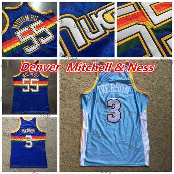 09Mitchell&Ness Basketball Mens #3 Allen Iverson #55 Dikembe Mutombo Jersey Vintage Dense AU Fabric Mesh Embroidery s Stitched Stock Shirt, Color3
09Mitchell&Ness Basketball Mens #3 Allen Iverson #55 Dikembe Mutombo Jersey Vintage Dense AU Fabric Mesh Embroidery s Stitched Stock Shirt, Color3