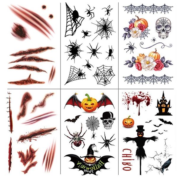 tattoo paste halloween party scar spider pumpkin bat cartoon simulation water transfer set sticker
tattoo paste halloween party scar spider pumpkin bat cartoon simulation water transfer set sticker