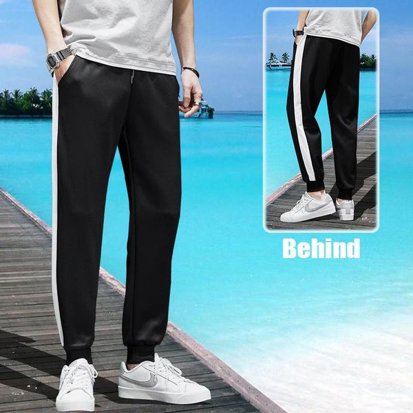 men's pants 2021 spring and autumn trendy brand ins nine-point loose casual korean trend sports trousers, Black
men's pants 2021 spring and autumn trendy brand ins nine-point loose casual korean trend sports trousers, Black