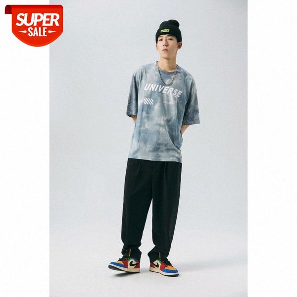 mansclot letter print tie-dye loose half sleeve men's short t-shirt #fj3z, White;black
mansclot letter print tie-dye loose half sleeve men's short t-shirt #fj3z, White;black