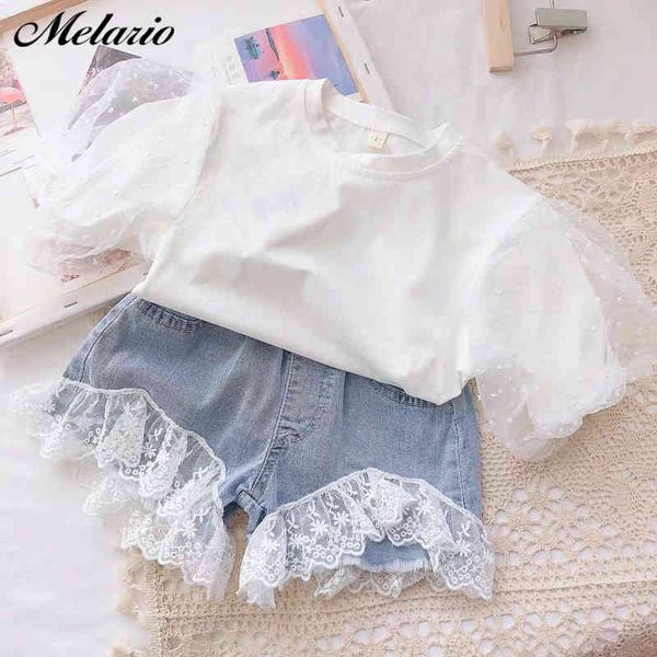 melario girls clothes set summer fashion t-shirt and denim pants 2pcs girl kids clthes outfits children clothing 210412, White
melario girls clothes set summer fashion t-shirt and denim pants 2pcs girl kids clthes outfits children clothing 210412, White