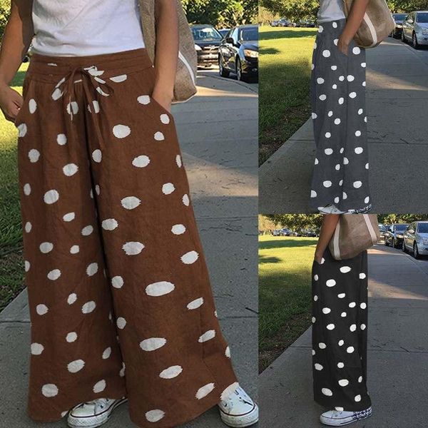 women's pants & capris vintage casual women long celmia 2021 autumn plus size wide leg pant elastic waist trousers polka dot print pant, Black;white
women's pants & capris vintage casual women long celmia 2021 autumn plus size wide leg pant elastic waist trousers polka dot print pant, Black;white
