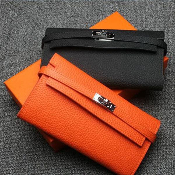 2021 new arrival women fashion temperament proce wallets first layer cowhide leather card holders leisure lock wallet long purse, Red;black
2021 new arrival women fashion temperament proce wallets first layer cowhide leather card holders leisure lock wallet long purse, Red;black