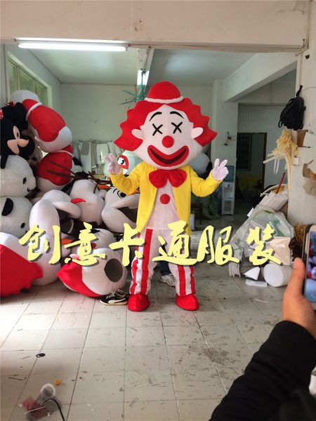 mascot costumes carnival clown mascot costume perform halloween party dress outfit size cartoon advertising mascot costume, Red;yellow
mascot costumes carnival clown mascot costume perform halloween party dress outfit size cartoon advertising mascot costume, Red;yellow