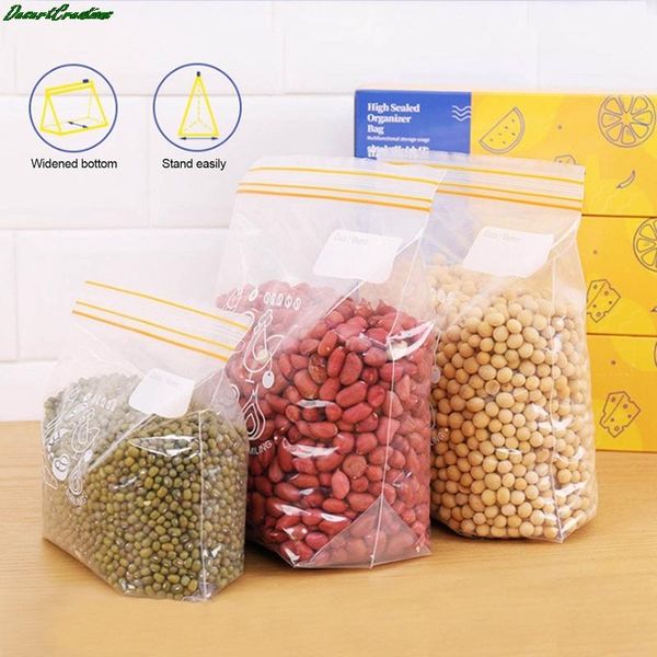 storage bags 15/25/30pcs fresh zipper bag ing preservation food transparent self sealed kitchen accessories
storage bags 15/25/30pcs fresh zipper bag ing preservation food transparent self sealed kitchen accessories