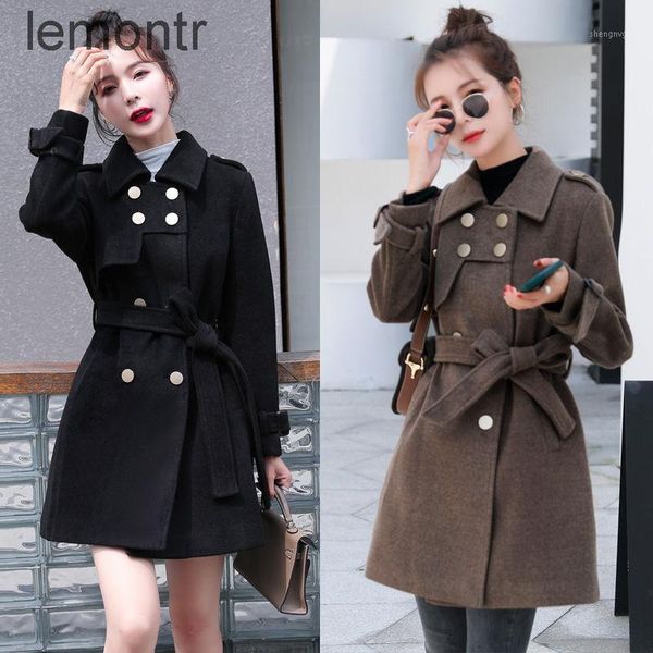 women's wool & blends jacket, double button, jacket with cotton, fashion black, y631, autumn and winter, 2021
women's wool & blends jacket, double button, jacket with cotton, fashion black, y631, autumn and winter, 2021
