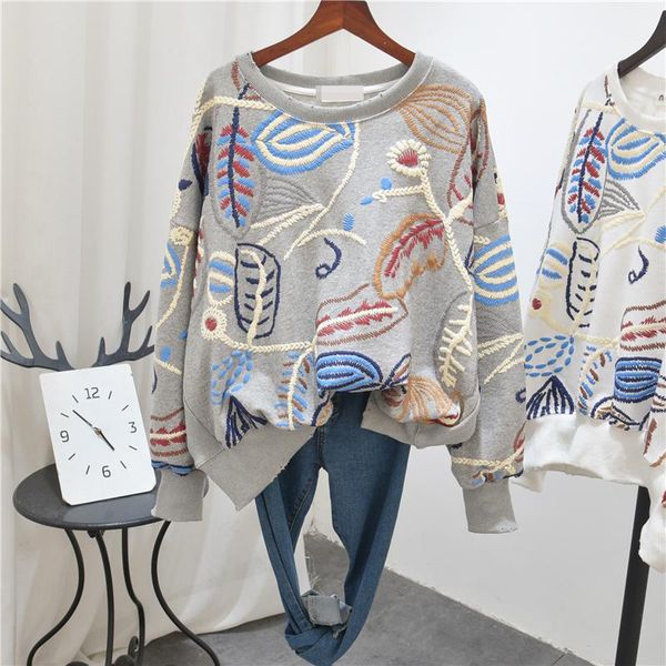 vintage women floral printed oversized sweatshirt long sleeve 2021 spring short crewneck casual jumper pullover coats large size women', Black
vintage women floral printed oversized sweatshirt long sleeve 2021 spring short crewneck casual jumper pullover coats large size women', Black