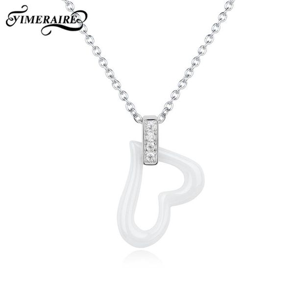pendant necklaces sweet pink white love shape youth ceramic necklace charm with chain bling shinning crystal for lover couple friendship, Silver
pendant necklaces sweet pink white love shape youth ceramic necklace charm with chain bling shinning crystal for lover couple friendship, Silver