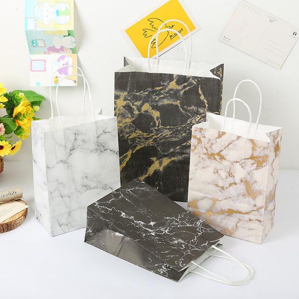 gift wrap marble print kraft paper bag with handles christmas wedding birthday party decor candy simplicity pouches 12pcs/lot
gift wrap marble print kraft paper bag with handles christmas wedding birthday party decor candy simplicity pouches 12pcs/lot