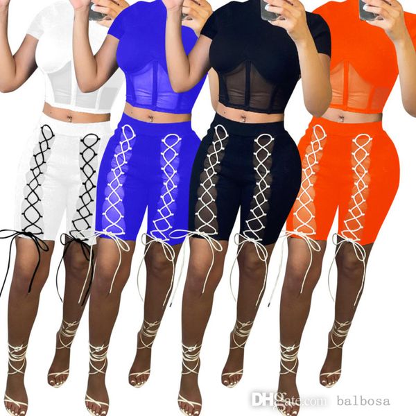 women tracksuits two piece set 2023 summer screen perspective splicing lace up short sleeve capris t-shirt pant suit s-xxl, Gray
women tracksuits two piece set 2023 summer screen perspective splicing lace up short sleeve capris t-shirt pant suit s-xxl, Gray