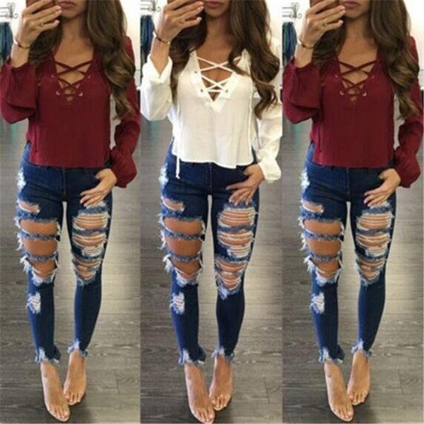 jean women casual washed distressed ripped tassel jeans high street hole stretch skinny denim ladies pencil pants, Blue
jean women casual washed distressed ripped tassel jeans high street hole stretch skinny denim ladies pencil pants, Blue