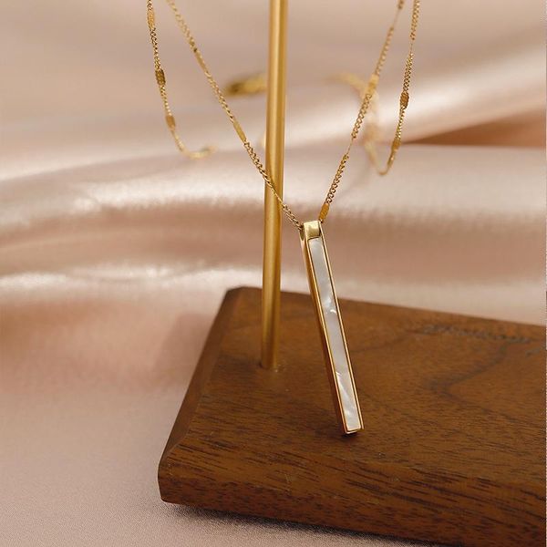 chokers titanium steel natural shell long pendant gold short necklace for woman fashion korean jewelry party girl's clavicle chain, Golden;silver
chokers titanium steel natural shell long pendant gold short necklace for woman fashion korean jewelry party girl's clavicle chain, Golden;silver