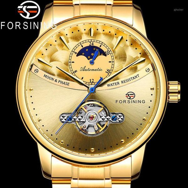 wristwatches forsining tourbillon automatic mechanical men wristwatch military sport male clock gold steel man watch 81791, Slivery;brown
wristwatches forsining tourbillon automatic mechanical men wristwatch military sport male clock gold steel man watch 81791, Slivery;brown