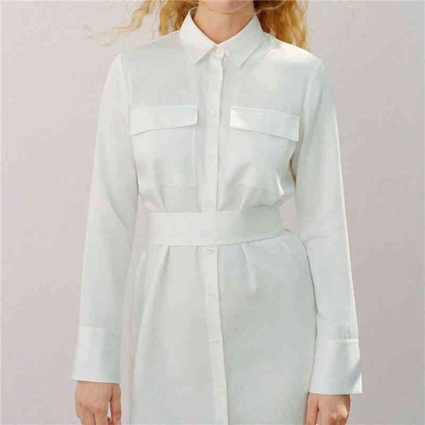 elegant women solid white cotton dresses fashion ladies pocket bow sashes shirt-dress sweet female chic button long dress 210427, Black;gray
elegant women solid white cotton dresses fashion ladies pocket bow sashes shirt-dress sweet female chic button long dress 210427, Black;gray