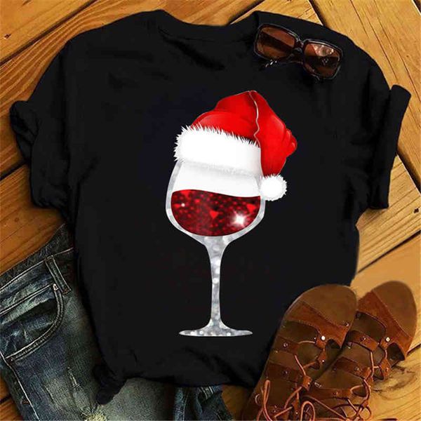 fixsys cartoon renault and santa print black women's t-shirt, informal short sve top, White
fixsys cartoon renault and santa print black women's t-shirt, informal short sve top, White