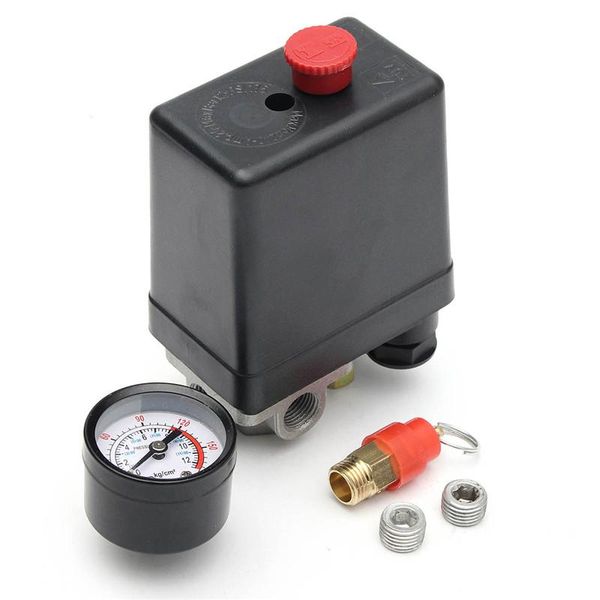 smart home control air compressor pressure 0-175 psi 1/4'' bsp 4 port 12 bar single-phase switch valve safety gauge
smart home control air compressor pressure 0-175 psi 1/4'' bsp 4 port 12 bar single-phase switch valve safety gauge