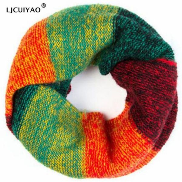 scarves ljcuiyao autumn winter knitted circle scarf wool girls women warm stitching color ring shawls and wraps, Blue;gray
scarves ljcuiyao autumn winter knitted circle scarf wool girls women warm stitching color ring shawls and wraps, Blue;gray