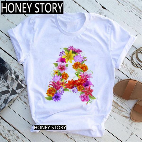 women's t-shirt zogankin floral flower 26 english letter aesthetics women print female summer tees girl 90s clothesabc,drop, White
women's t-shirt zogankin floral flower 26 english letter aesthetics women print female summer tees girl 90s clothesabc,drop, White