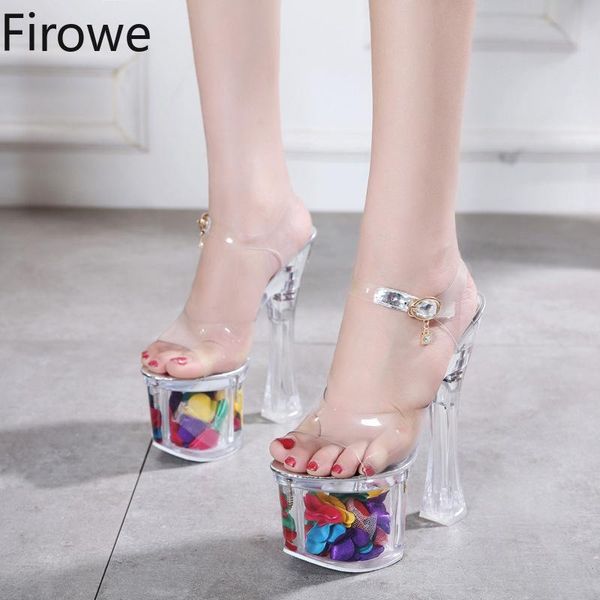 firowe women nightclub platform clear transparent sandals women's shoes pole dance super high heel sandal 18cm 20cm dress, Black
firowe women nightclub platform clear transparent sandals women's shoes pole dance super high heel sandal 18cm 20cm dress, Black