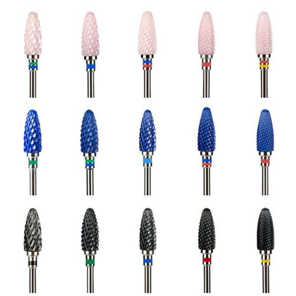nail art equipment rainbow tungsten carbide ceramic cutter electric manicure drill bits machine accessory, Silver
nail art equipment rainbow tungsten carbide ceramic cutter electric manicure drill bits machine accessory, Silver