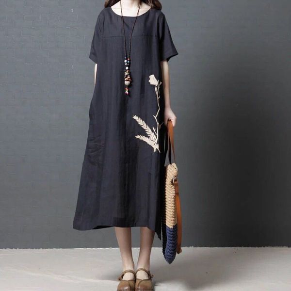 casual dresses fashions women dressed in floral big loosely cut summer len cotton fe beach casual women's robes huy8, Black;gray
casual dresses fashions women dressed in floral big loosely cut summer len cotton fe beach casual women's robes huy8, Black;gray