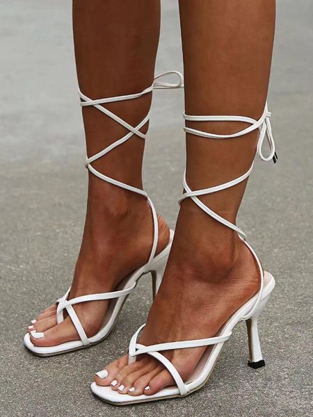 sandals pzilae summer women narrow band vintage square toe high heels cross strap thong v shape design shoes, Black
sandals pzilae summer women narrow band vintage square toe high heels cross strap thong v shape design shoes, Black
