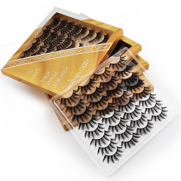 16 pairs/box 3d faux mink lash natural false eyelashes thick soft eye makeup dramatic fake lashes reusable cilios
16 pairs/box 3d faux mink lash natural false eyelashes thick soft eye makeup dramatic fake lashes reusable cilios