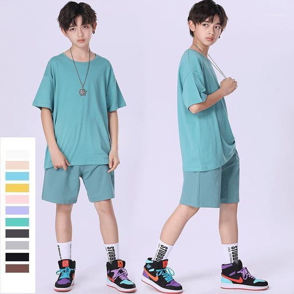 clothing sets boys girls summer 2021 kids tracksuit cotton black t-shirt shorts 2 pcs children's teens sportswear1, White
clothing sets boys girls summer 2021 kids tracksuit cotton black t-shirt shorts 2 pcs children's teens sportswear1, White