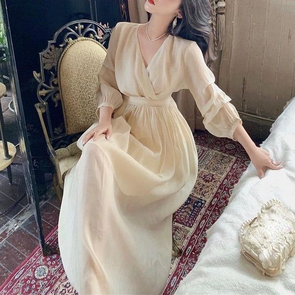 casual dresses 2021 autumn elegant vintage midi dress women sweet evening party one piece korean long sleeve pure color lady, Black;gray
casual dresses 2021 autumn elegant vintage midi dress women sweet evening party one piece korean long sleeve pure color lady, Black;gray
