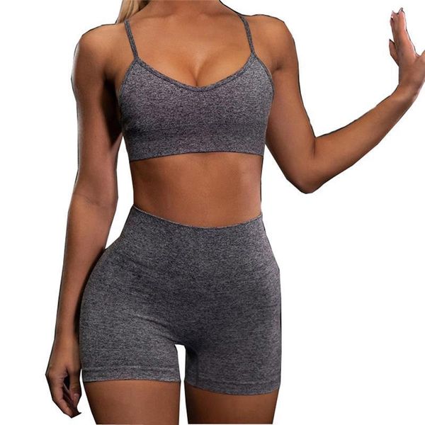 fitness tracksuit 2 pieces women tracksuits crop sporting leggings active wear outfits skinny stretch clothing summer, Gray
fitness tracksuit 2 pieces women tracksuits crop sporting leggings active wear outfits skinny stretch clothing summer, Gray
