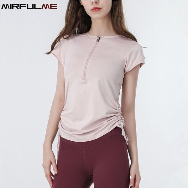 summer women sport zipper collar yoga shirt bandage fitness running short sleeves t-shirt girls slim gym workout tee blouse outfit
summer women sport zipper collar yoga shirt bandage fitness running short sleeves t-shirt girls slim gym workout tee blouse outfit