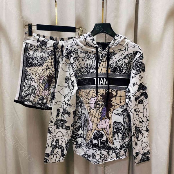 classic design women wool knit hoodie sweater set crochet mujer jacquard hoodies shorts two-piece suit cd brand letter logo fashion womens t, White
classic design women wool knit hoodie sweater set crochet mujer jacquard hoodies shorts two-piece suit cd brand letter logo fashion womens t, White