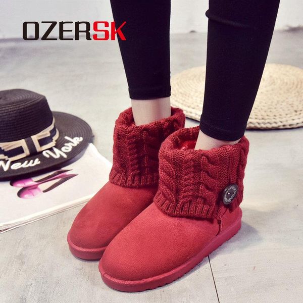 boots ozersk 2021 classic woman winter suede shoes keep warm fur snow casual fashion ankle, Black
boots ozersk 2021 classic woman winter suede shoes keep warm fur snow casual fashion ankle, Black