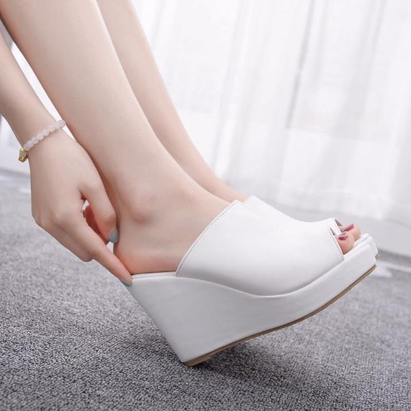 fashion platform summer sandals slippers wedges shoes for women high heels 2021 chaussures femme, Black
fashion platform summer sandals slippers wedges shoes for women high heels 2021 chaussures femme, Black
