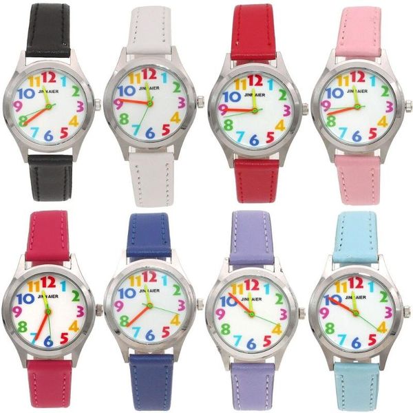 wristwatches 10pcs kids watch children watches girls colorful dial leather cartoon for students electronic quartz, Slivery;brown
wristwatches 10pcs kids watch children watches girls colorful dial leather cartoon for students electronic quartz, Slivery;brown