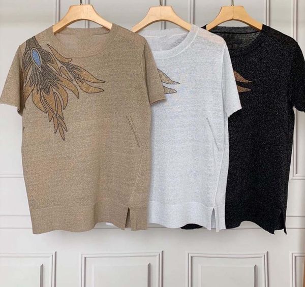 women's sweaters 100% linen 2021 rock style round neck bird pattern bead knitted pullover all-match half-sleeved sweater, White;black
women's sweaters 100% linen 2021 rock style round neck bird pattern bead knitted pullover all-match half-sleeved sweater, White;black
