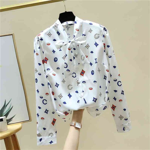 autumn elegant women's bow collar long sleeves chiffon shirts female ladies print shirt blouse a4056 210519, White
autumn elegant women's bow collar long sleeves chiffon shirts female ladies print shirt blouse a4056 210519, White