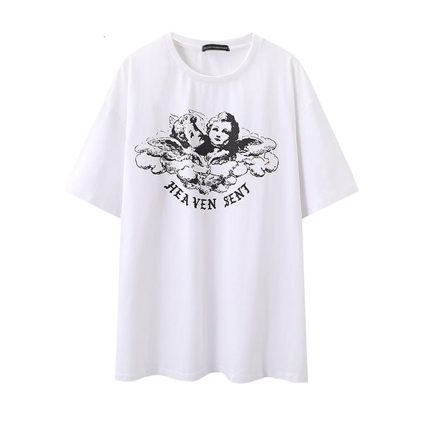 women's knits & tees oversize girls soft cotton tshirts 2021 summer fashion ladies cartton print vintage women chic sweet w2g, White
women's knits & tees oversize girls soft cotton tshirts 2021 summer fashion ladies cartton print vintage women chic sweet w2g, White