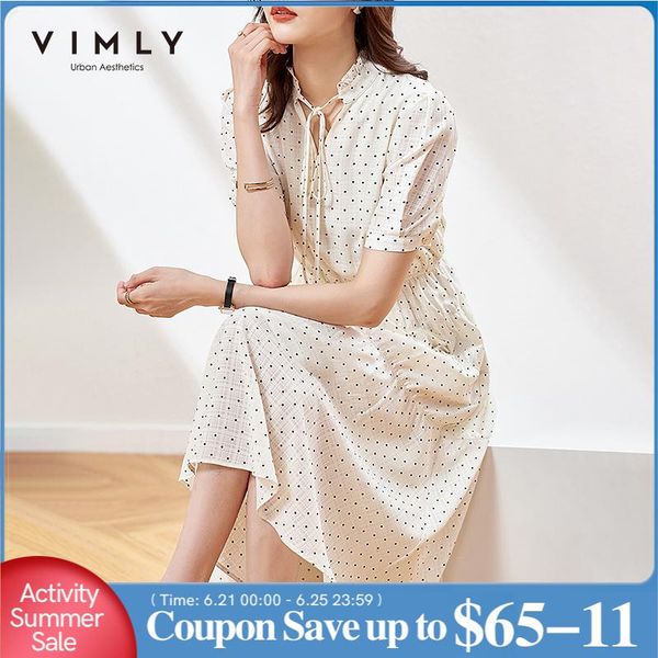 casual dresses vimly elegant women dress summer v neck dot maxi elastic waist retro womens vintage female vestidos f7239, Black;gray
casual dresses vimly elegant women dress summer v neck dot maxi elastic waist retro womens vintage female vestidos f7239, Black;gray