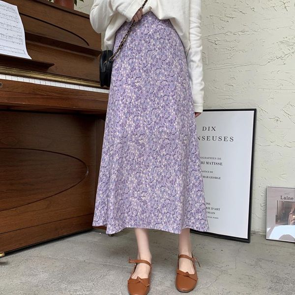 skirts in spring 2021 korean version of high waist slim summer skirt purple floral long french retro a-line woman, Black
skirts in spring 2021 korean version of high waist slim summer skirt purple floral long french retro a-line woman, Black