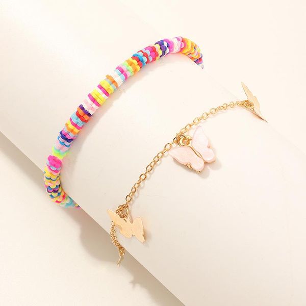 anklets 2 pcs/set handmade polymer clay anklet for women boho butterfly star pendant tassel chain ankle bracelet femme halhal jewelry, Red;blue
anklets 2 pcs/set handmade polymer clay anklet for women boho butterfly star pendant tassel chain ankle bracelet femme halhal jewelry, Red;blue
