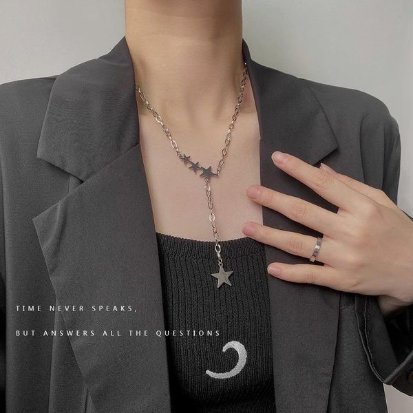 chains pentagram necklace woman hollow women necklaces pendant chain clavicle charms party european stainless naszyjnik, Silver
chains pentagram necklace woman hollow women necklaces pendant chain clavicle charms party european stainless naszyjnik, Silver