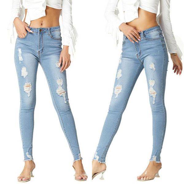women's jeans womens ladies slim zip up pocket denim pants fit ripped trouser all season, Blue
women's jeans womens ladies slim zip up pocket denim pants fit ripped trouser all season, Blue