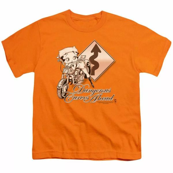 betty boop dangerous curves kids youth t shirt licensed cartoon tee orange, White;black
betty boop dangerous curves kids youth t shirt licensed cartoon tee orange, White;black