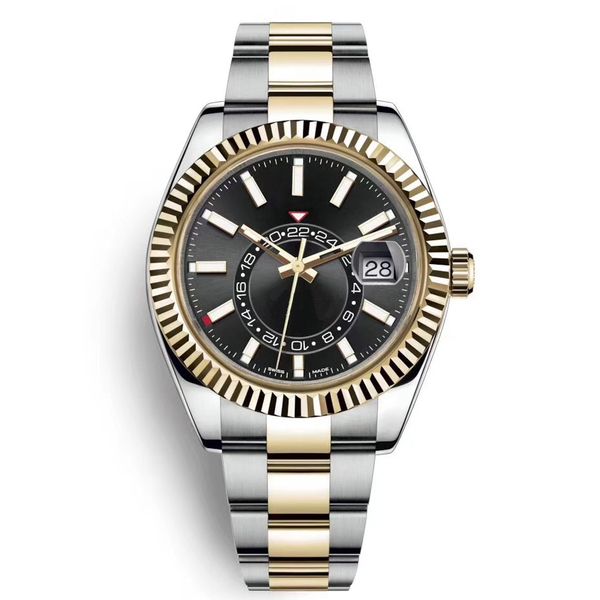 sky deluxe men watches automatic mechanical fashion business stainless steel gold 2813 movement luminous waterproof watches, Slivery;brown
sky deluxe men watches automatic mechanical fashion business stainless steel gold 2813 movement luminous waterproof watches, Slivery;brown