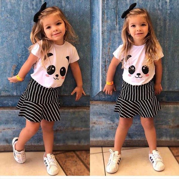cute panda printed short sleeve sriped skirts two piece outfits for 6m 5t toddler kids summer baby girl clothes, White
cute panda printed short sleeve sriped skirts two piece outfits for 6m 5t toddler kids summer baby girl clothes, White